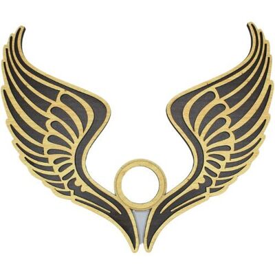 Crystal Sphere Holder Angel Wings