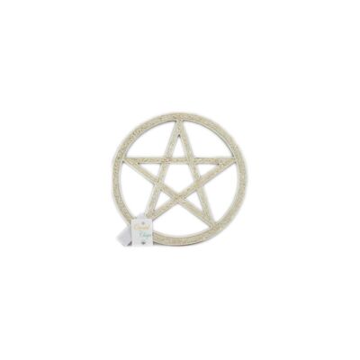 Nickel pentagram 25 cm