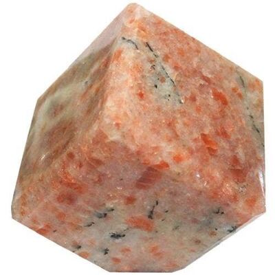 Spinning Cube Sunstone 5cm