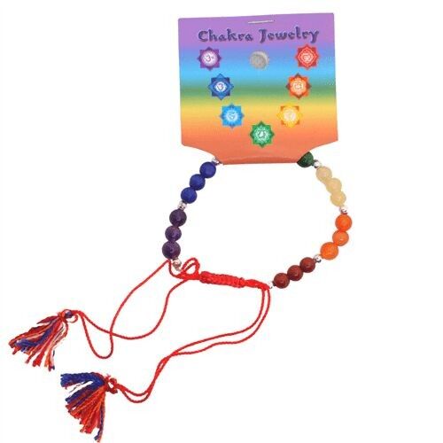 Stein VERSTELLBARES CHAKRA-ARMBAND
