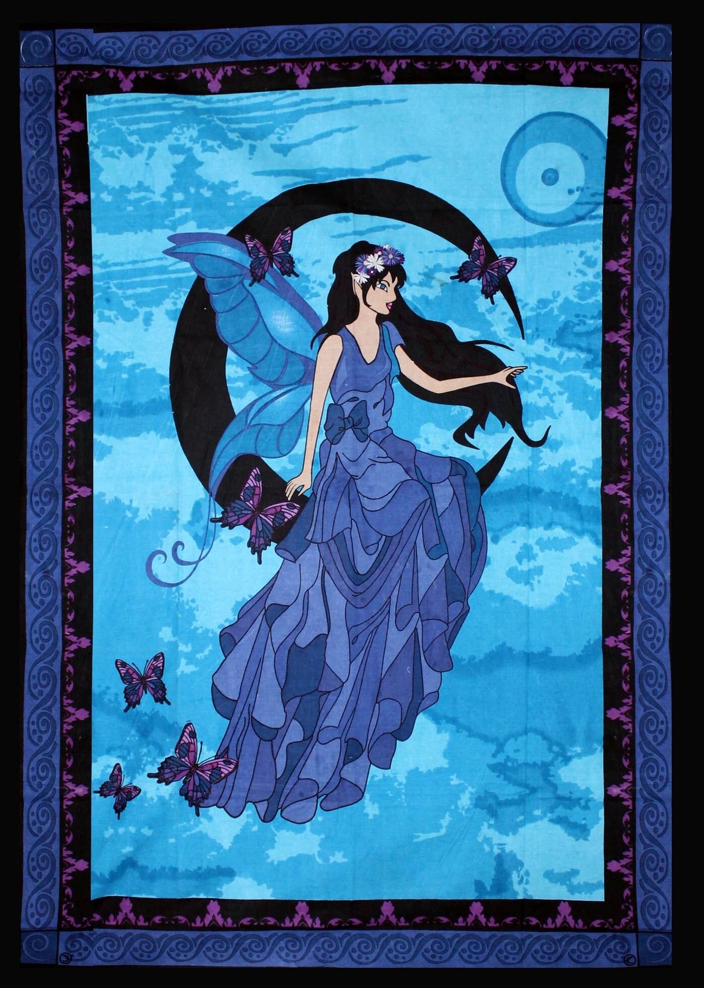 Baumwollteppich Mondfee