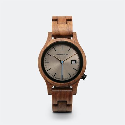 Reloj de madera con fecha para mujer - 32 mm