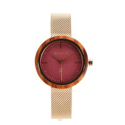 Watch in wood and Milanese steel - Platina