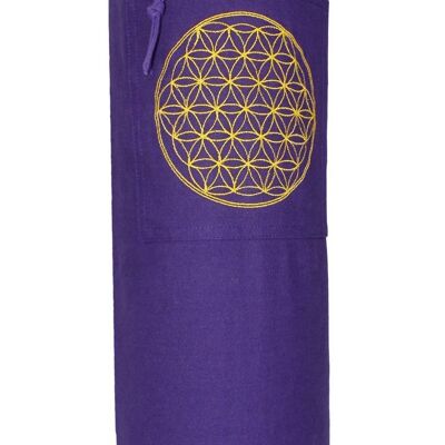 Yoga Mat Bag Flower of Life Cotton Canvas
