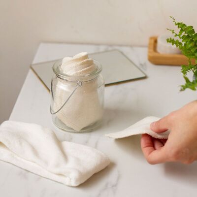 Organic washable makeup remover wipes