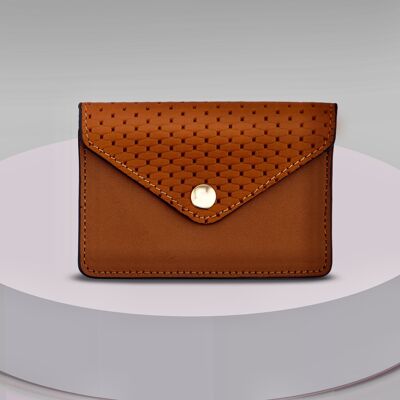 PERFORATED JASMIN Camel coin purse gift box
