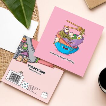 Carte d’anniversaire Ramen | Carte d'anniversaire | Carte de voeux 2