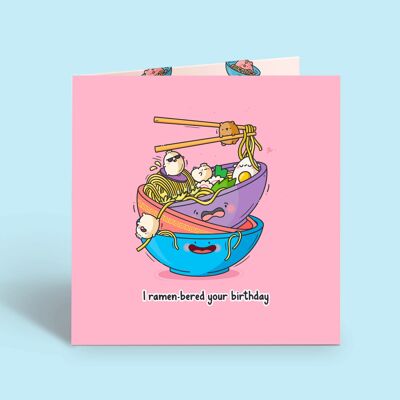 Ramen Birthday Card | Birthday Card | Greeting Card