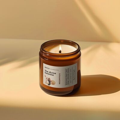 Candela di soia profumata - Divino femminile - 180 ml