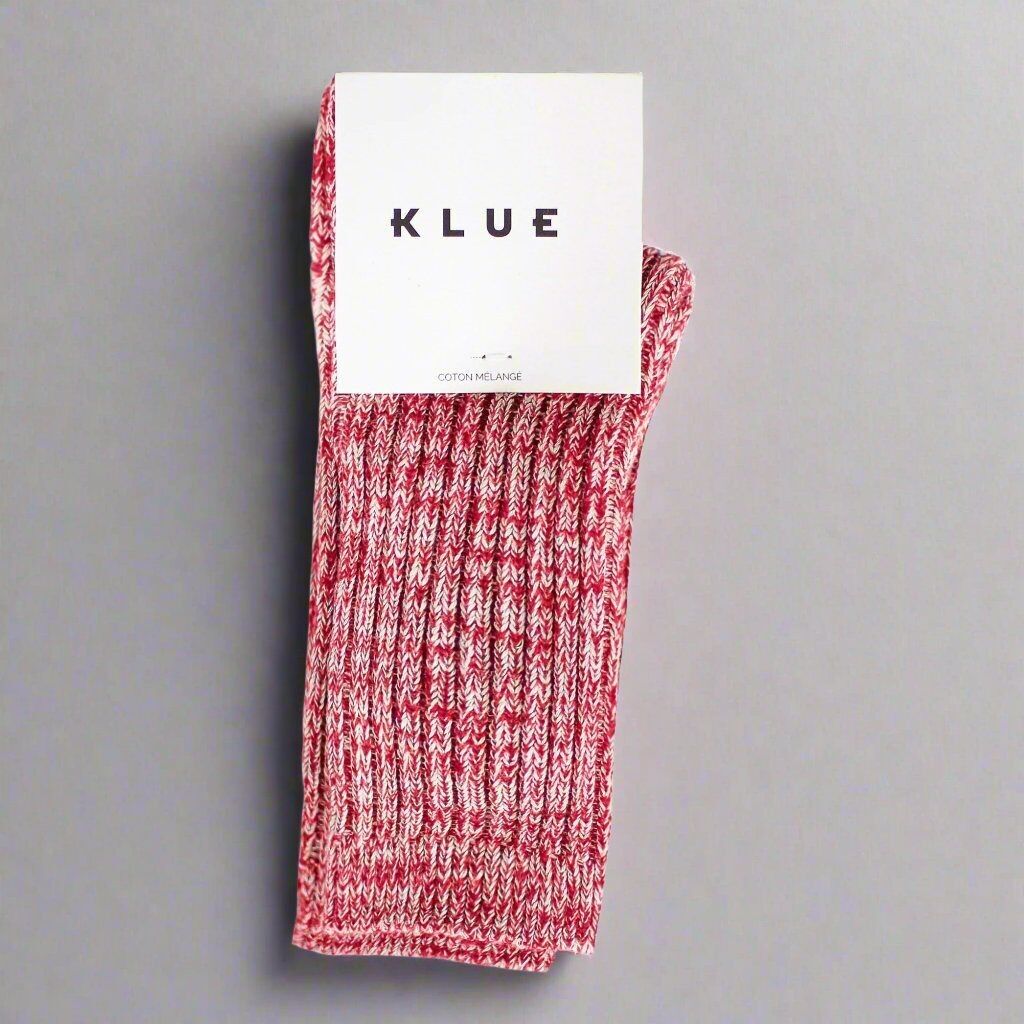 KLUE Baumwollmustersocken | Rot