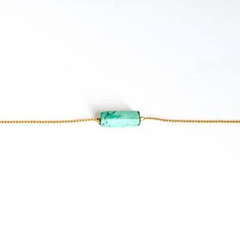 Bracelet pierre turquoise 1