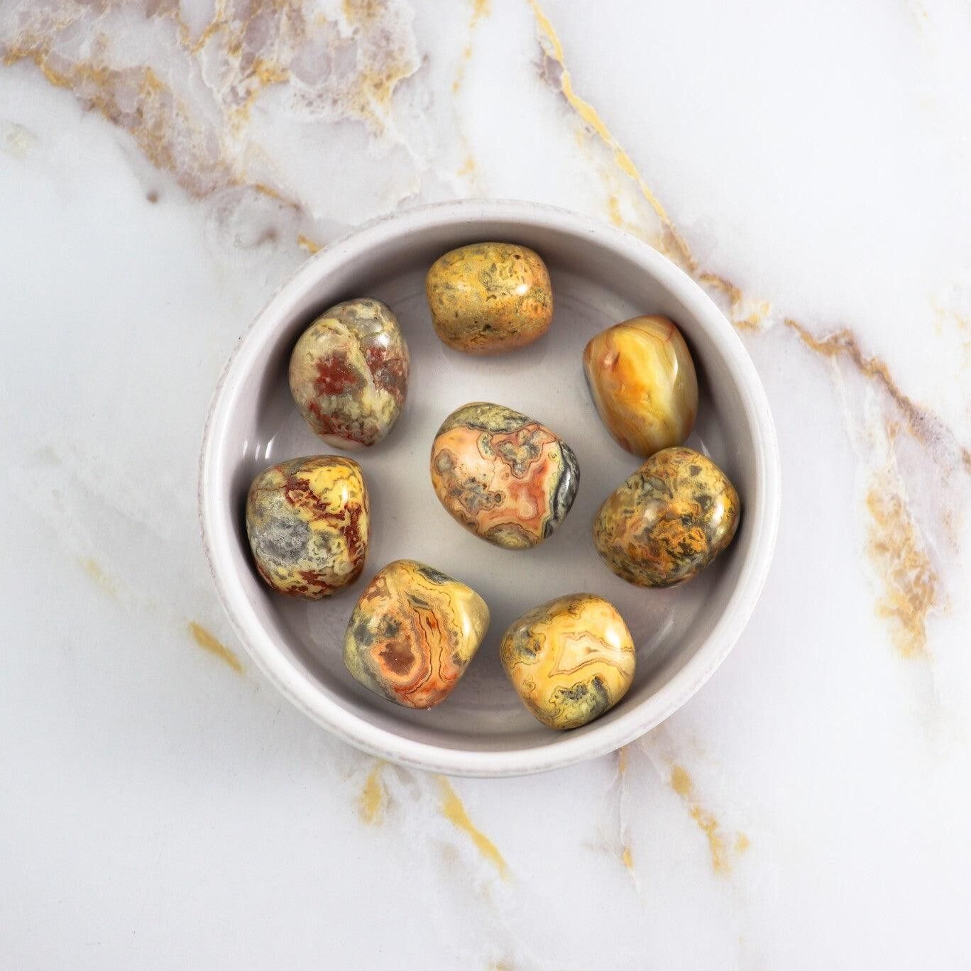 Pietra burattata di agata Crazy Lace