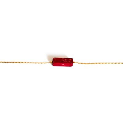 BURGUNDY STONE BRACELET