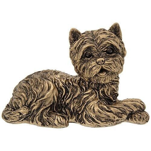Estatuilla de West Highland Terrier con efecto de bronce grande, regalo para amantes de Westie Dog