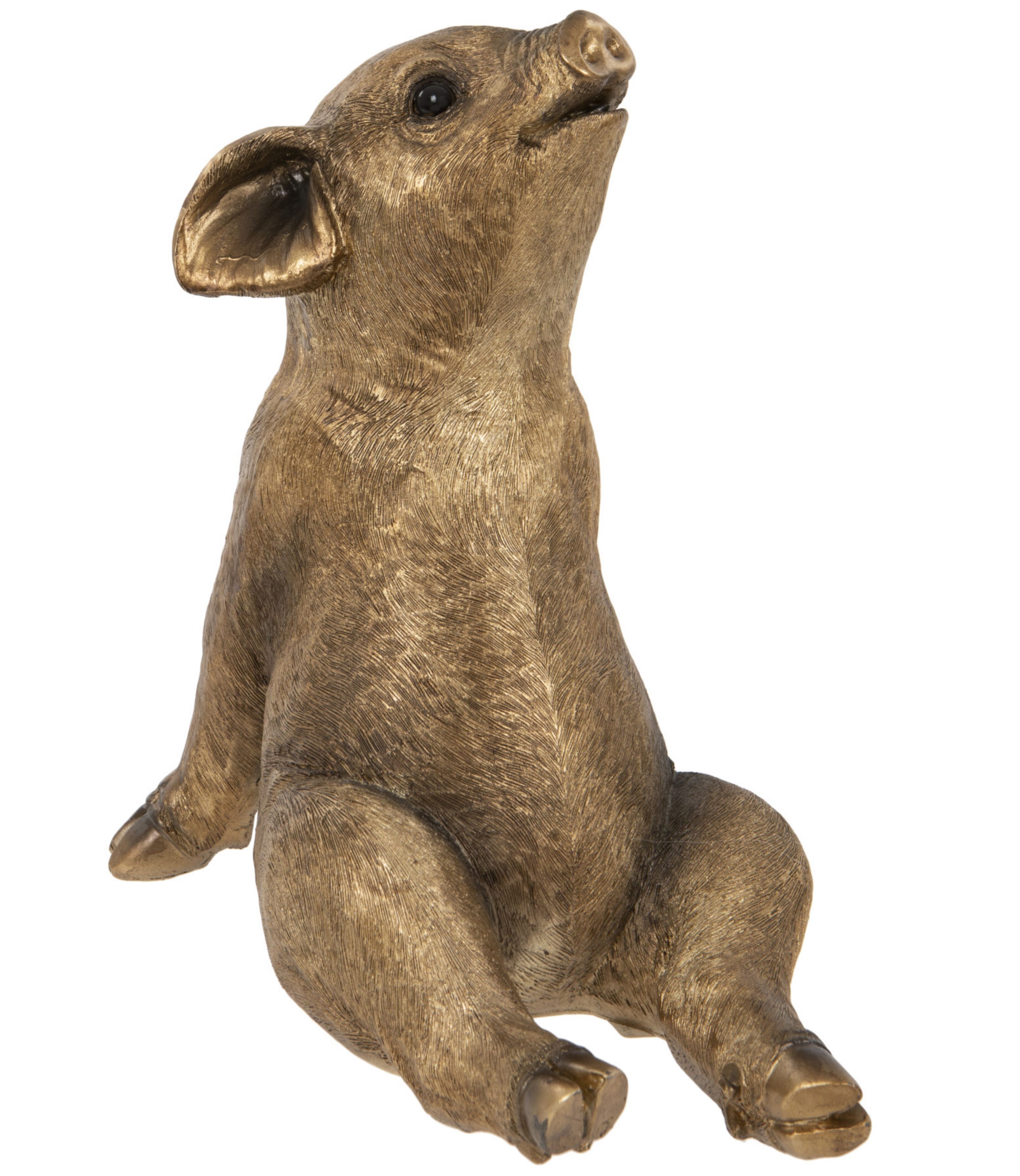 Grande salvadanaio effetto bronzo da 31 cm, decorazione ornamentale per salvadanaio, regalo per amanti dei maiali