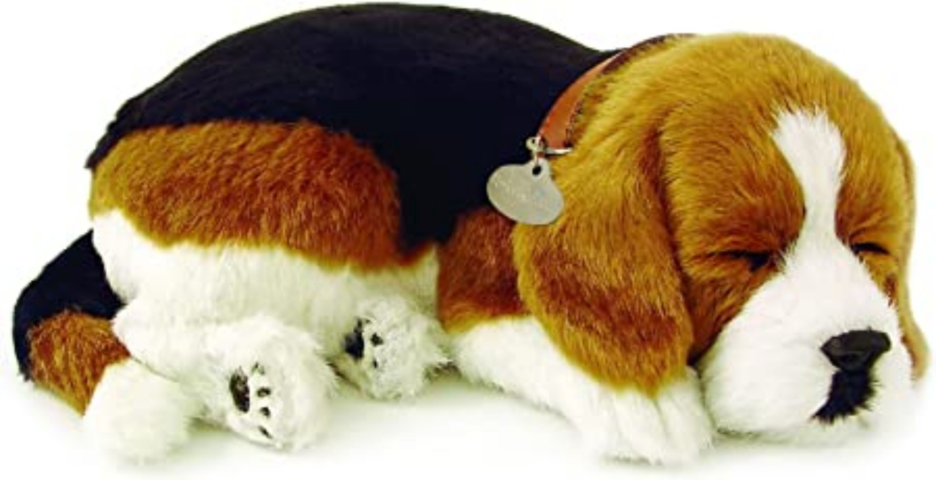 Precious Petzzz - Peluche de cachorro Beagle que "respira"; regalo novedoso para amantes de los perros