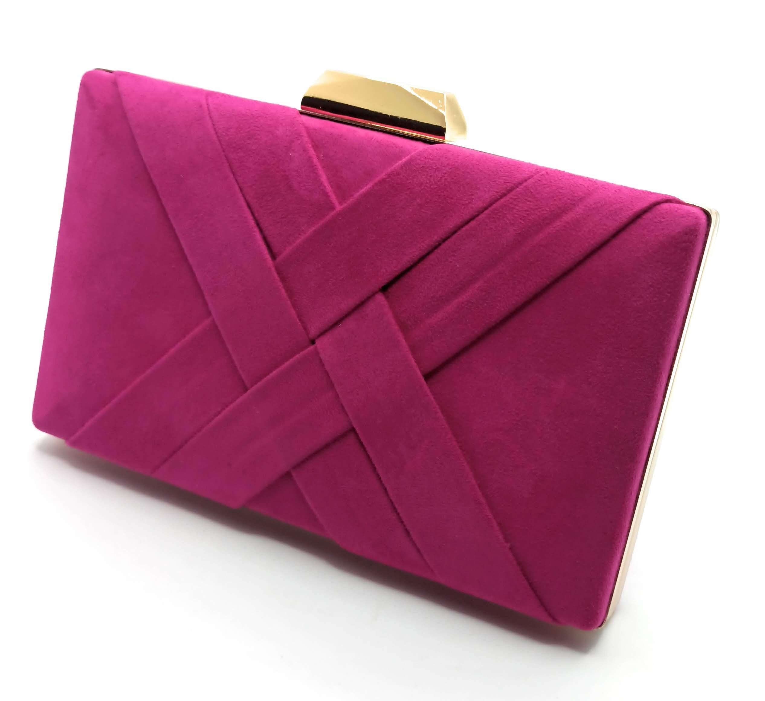 Sac à main Sac de soirée Bandoulière Daim Bougainvillier