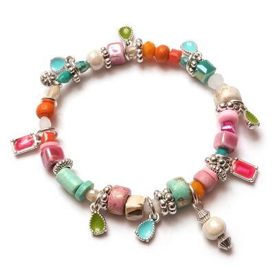 Bracciale con pietre preziose Joy Argento brillante