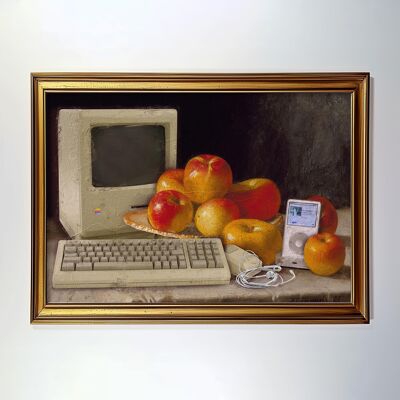 Pensa alla stampa artistica di Apple
