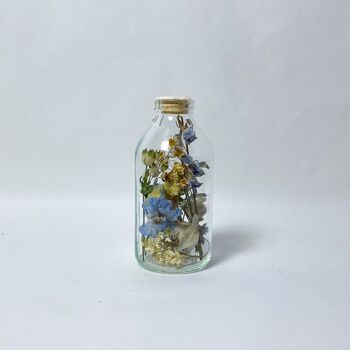 Fleurs séchées en verre Harapan 200 ml de cire blanche 2