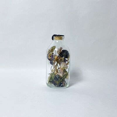 Fleurs séchées en Verre Harapan 200 ml Cire Noire