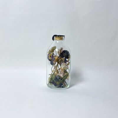 Dried Florals in Glass Harapan 200 ml Black Wax
