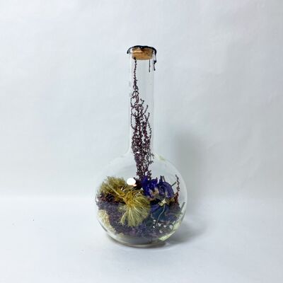 Fleurs séchées en verre Speare 1000 ml de cire noire