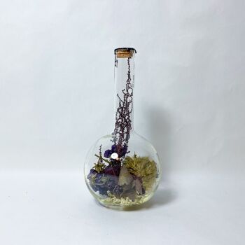 Fleurs séchées en verre Speare 1000 ml de cire noire 2