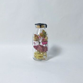 Fleurs séchées en verre Harapan 100 ml cire noire 2