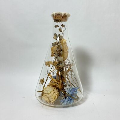 Dried Flower Decoration Kibo 1000 ml white wax