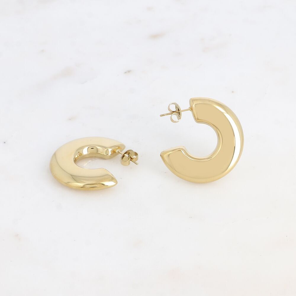 Orecchini a cerchio - anello piatto 30 mm