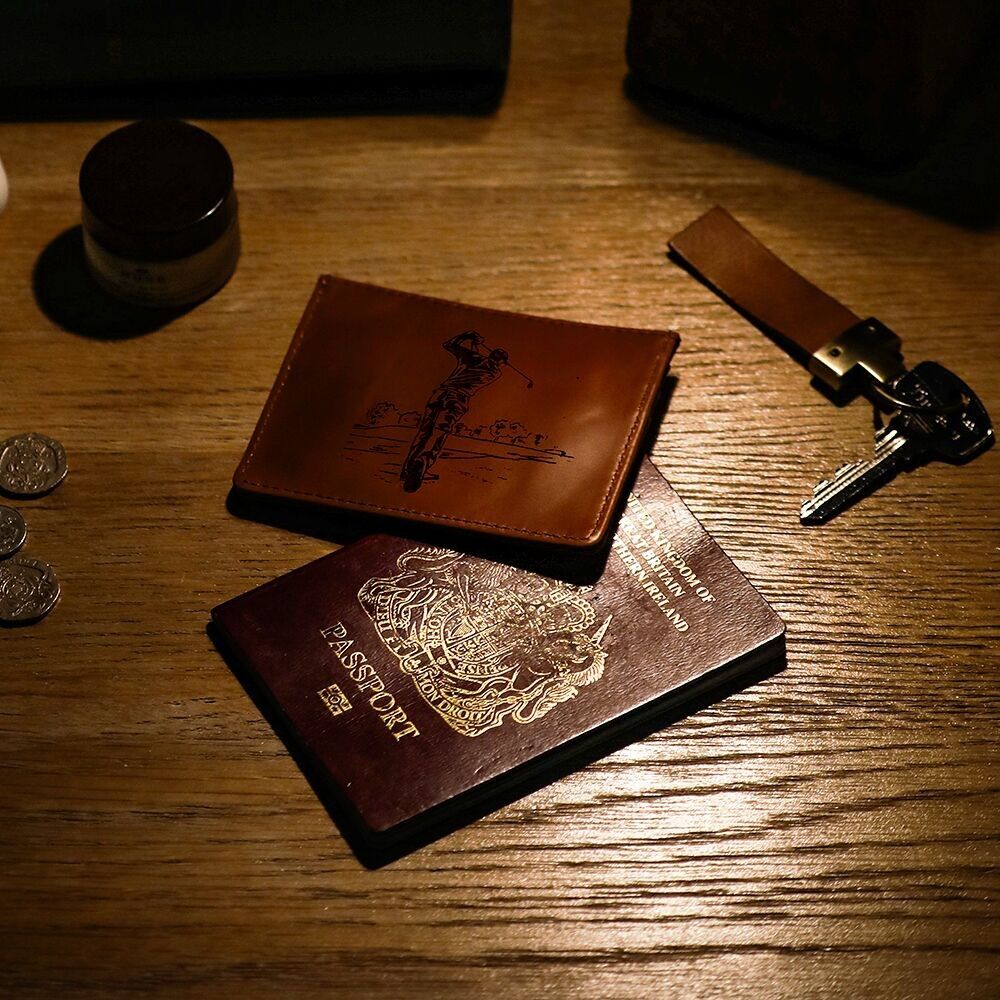 Portafoglio in pelle per carte – Golf
