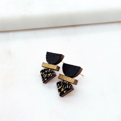 EARRINGS SOLAR NUIT DUO