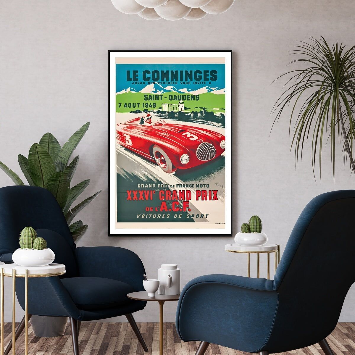 Poster grande dei prezzi Le Comminges 1949 I Poster di auto sportive I Poster di Chistera