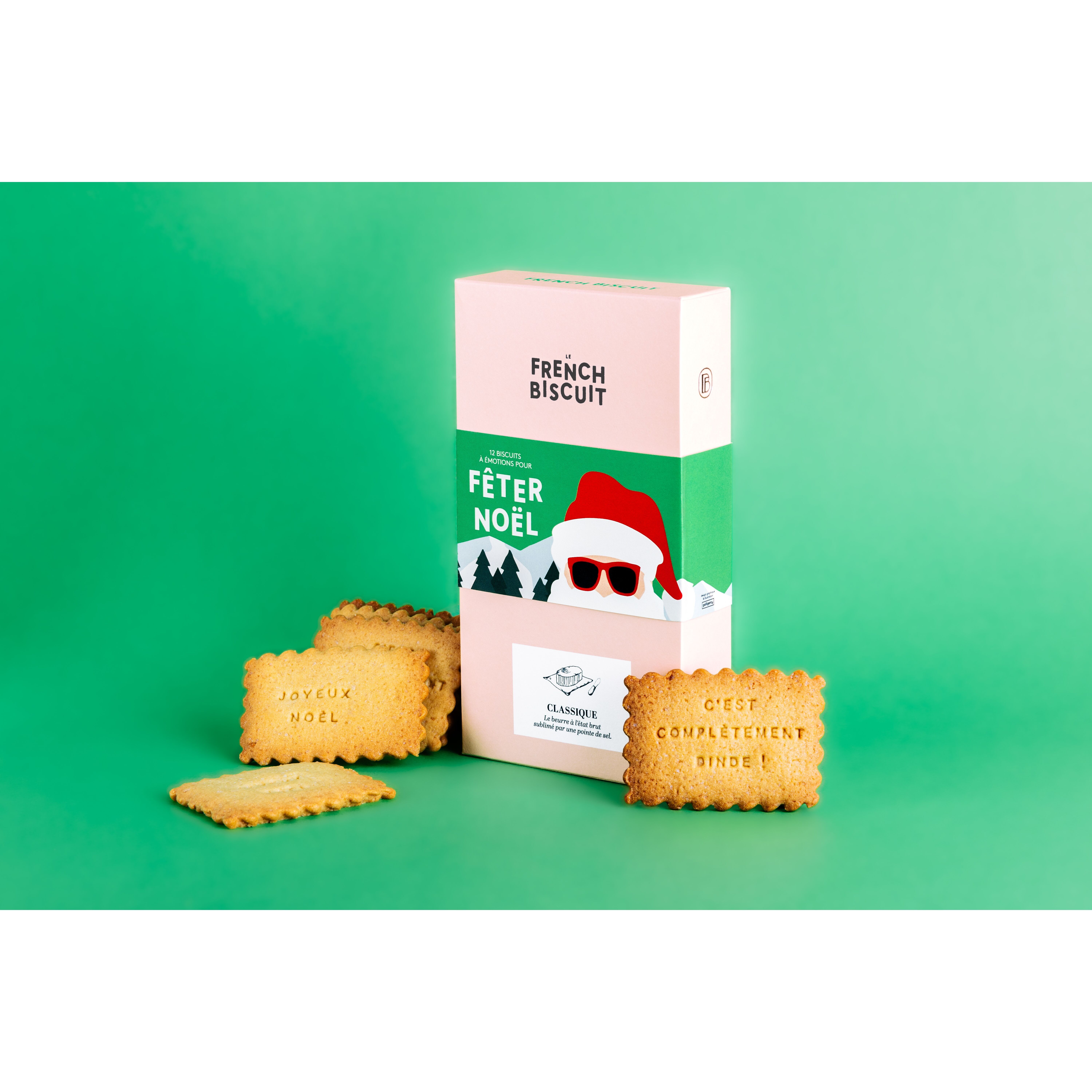 Scatola di biscotti natalizi semplici