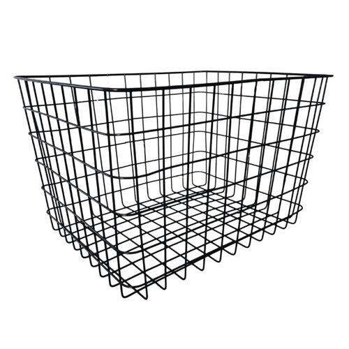 Panier filaire noir moyen modèle H23 cm