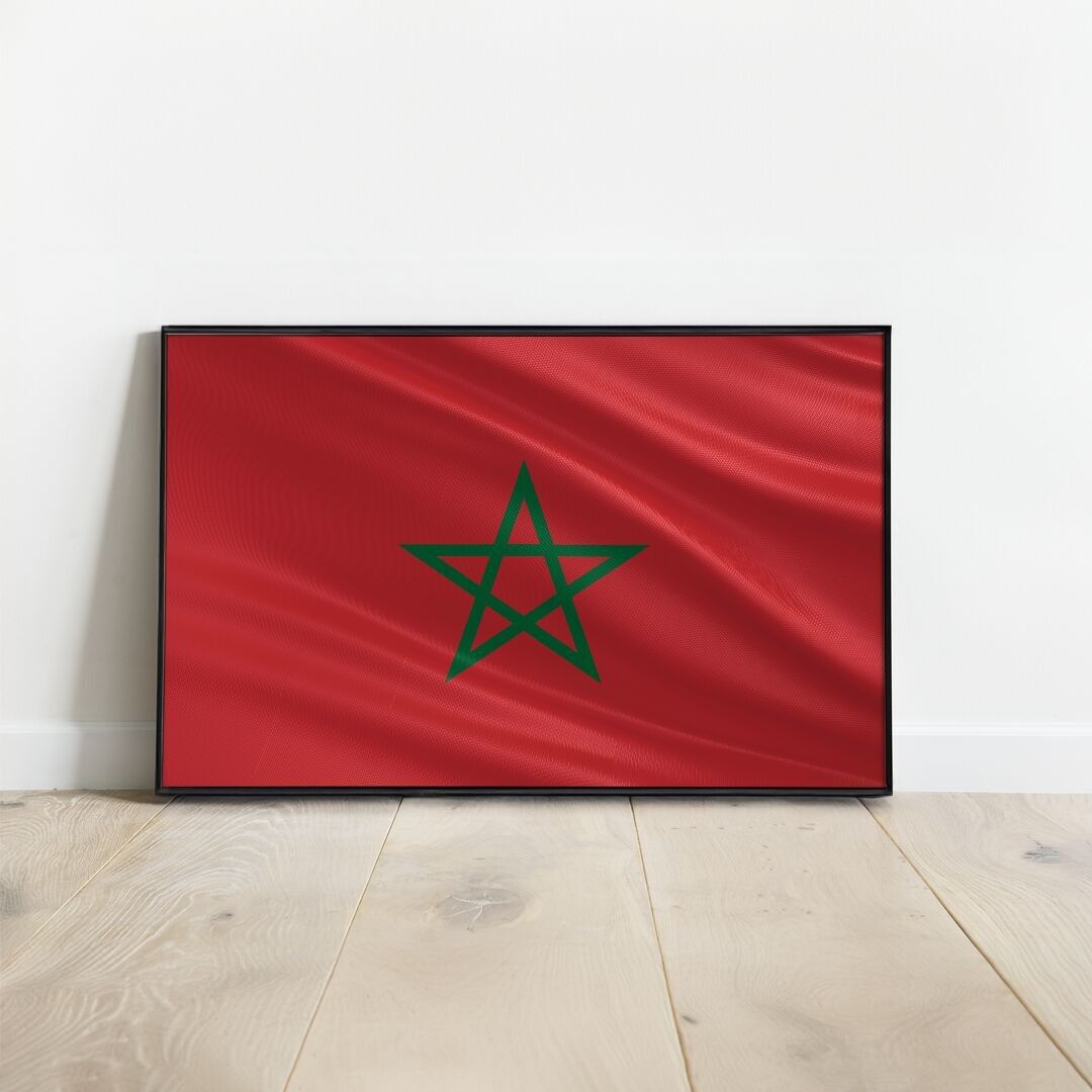 Poster della bandiera del Marocco I Poster del Marocco fag