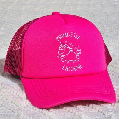 Gorra Trucker Infantil Rosa con Unicornio