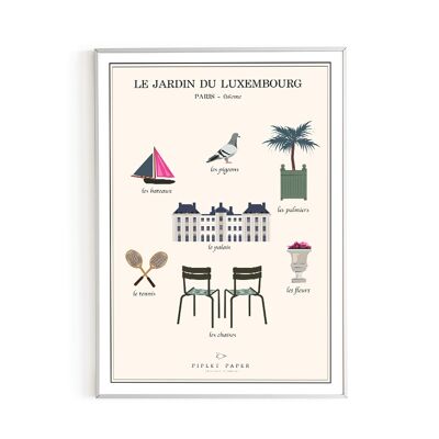JARDIN DU LUXEMBOURG A3 POSTER