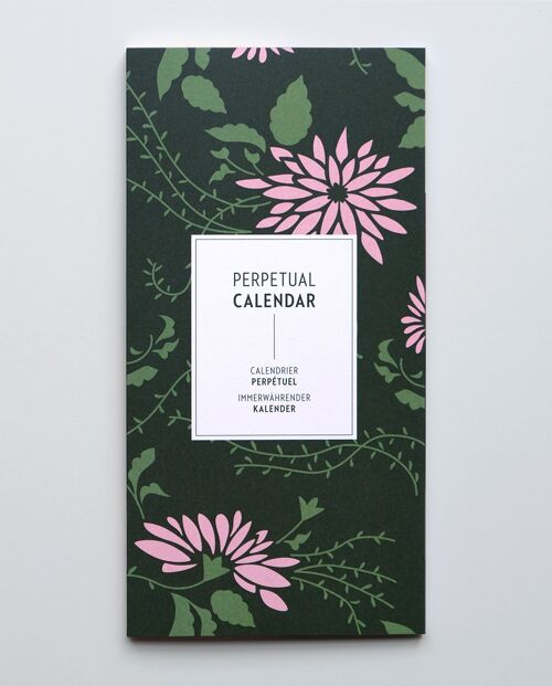 Immerwährender Kalender/Perpetual Calendar Water Lily