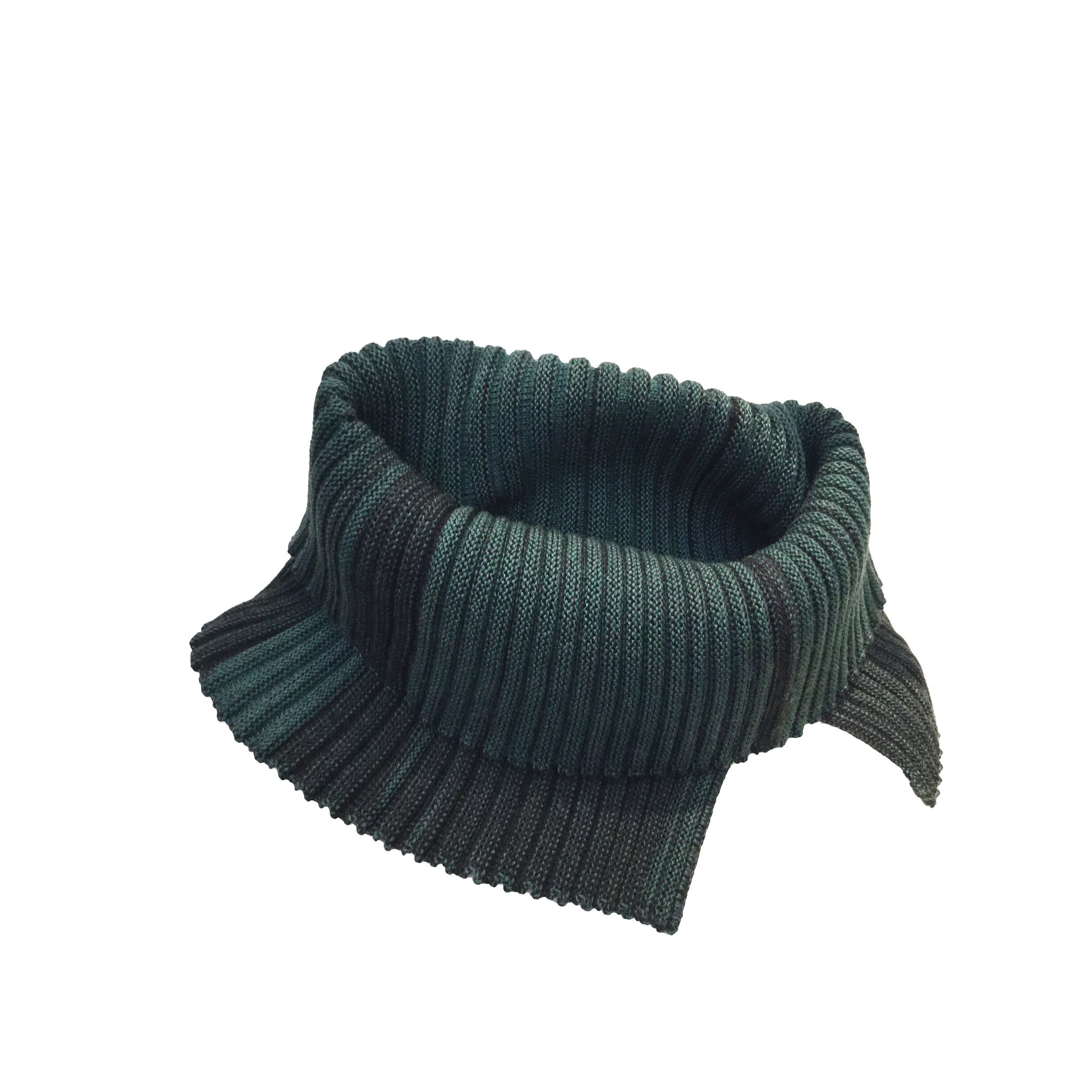 Colletto con fessura PullAround verde scuro/antracite