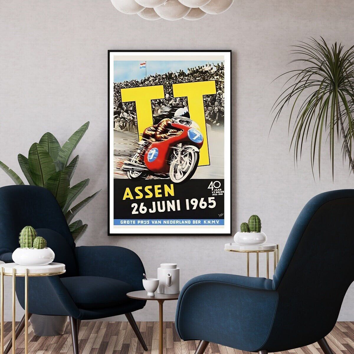 Motorcycle poster I Assen I Netherlands I Motorcycle racing I Racing poster I Retro poster