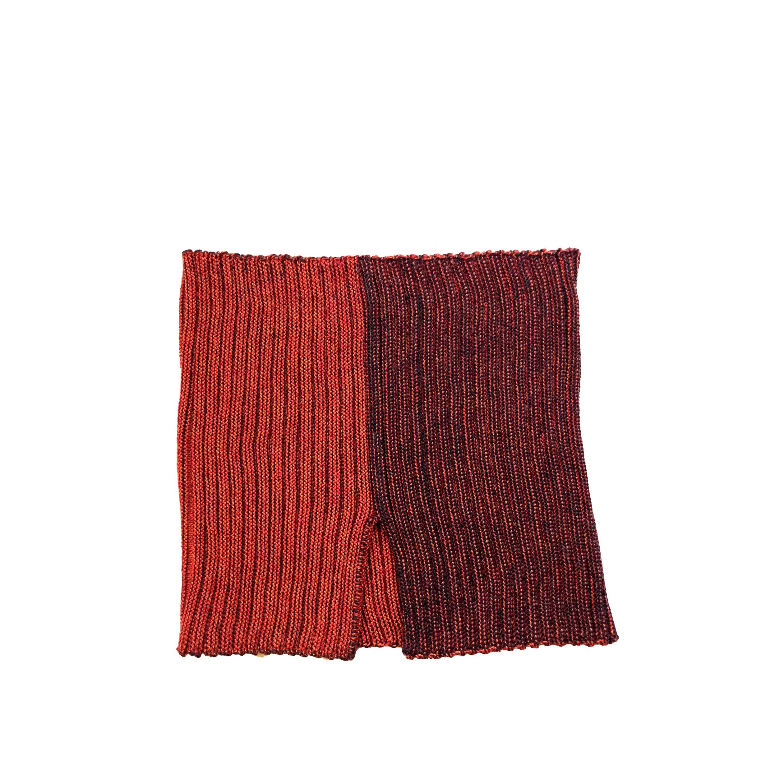 Colletto con fessura PullAround rosso arancio/antracite