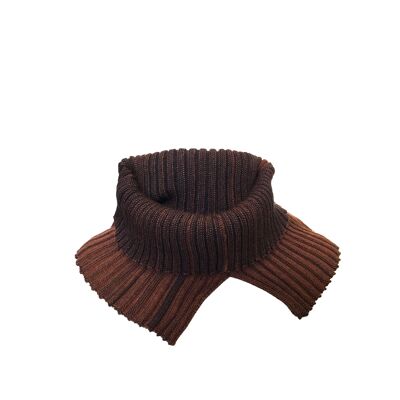 Col ras du cou PullAround fendu rouge marron/anthracite
