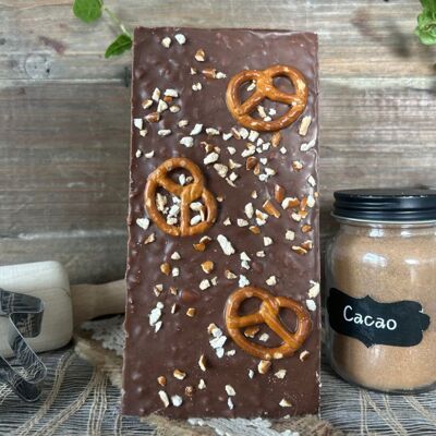 BARRETTA DI CIOCCOLATO AL LATTE pretzel 100g - NOVITÀ