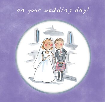Sur votre carte de mariage le jour de votre mariage