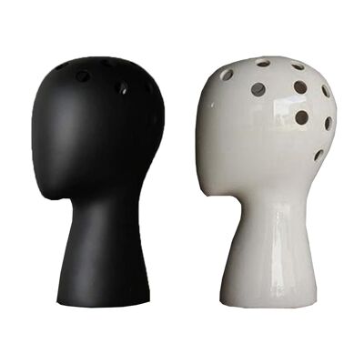 Figurine - Head Shaped Flower Vase - Set - Home Decor - Flower Vase