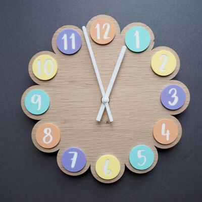 Reloj infantil de madera