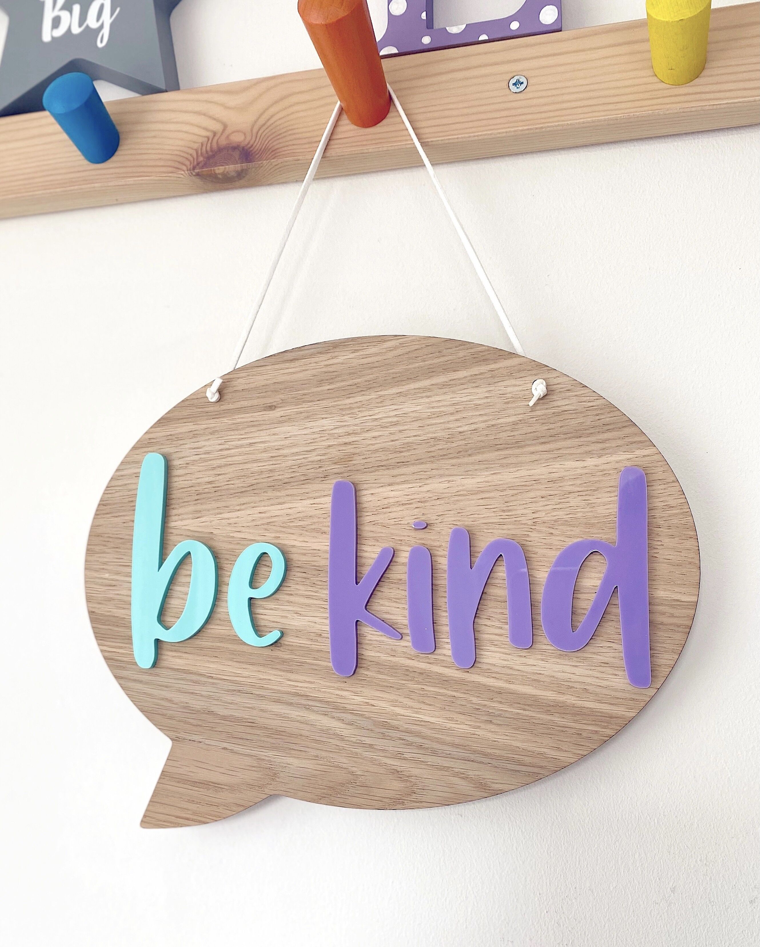 Be Kind - Speech Bubble Plaque