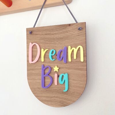 Placa Dream Big